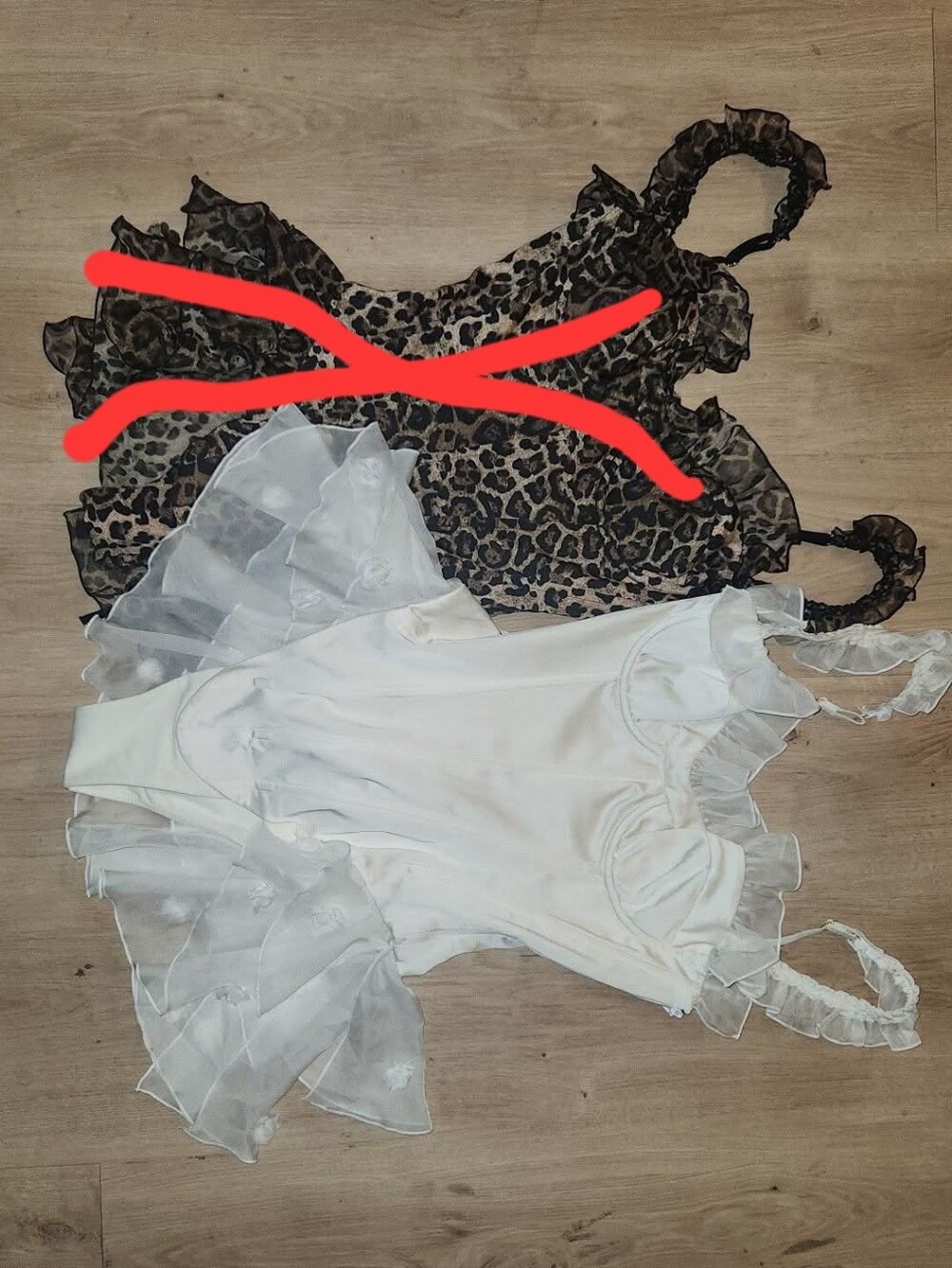 White Ruffle Chemise